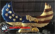 OCEA01 - Wood Wing Eagle Flag