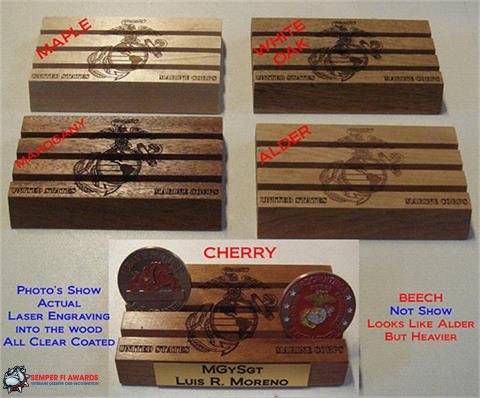 3 Row Wood Challenge Coin Holder - Click Image to Close