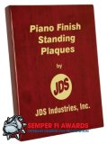 OCPSP14 - 7-1/4" x 9-1/4" Rosewood Piano Finish Standing Plaque