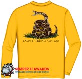 Long Sleeve Don't Tread On Me Golden Yellow