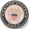 Navy 7/8" Etched Enameled - Click Image to Close
