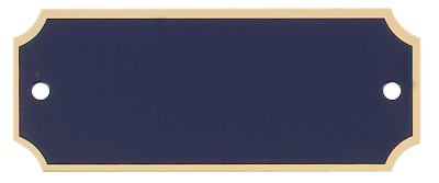 OC466-49 (1" x 2 1/2 Black Gold Brass Perpetual Plate w/Border) - Click Image to Close
