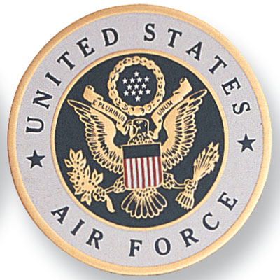 Air Force 4" Embossed Litho - Click Image to Close