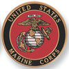 Marine Corps 4" Embossed Litho - Click Image to Close