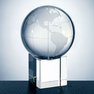 OCPRC580CBEL - Medium World Globe With Cube Base - Click Image to Close