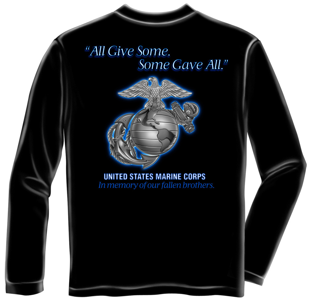 Long Sleeve Gave All Marines - Click Image to Close