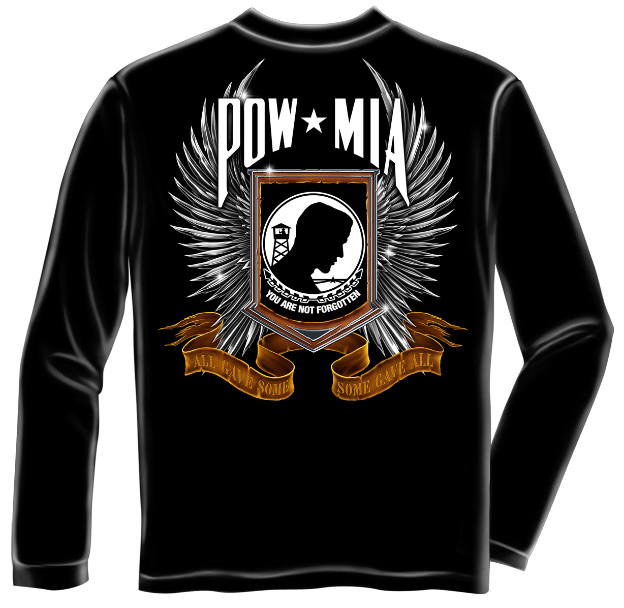 Long Sleeve Pow Chrome Wings - Click Image to Close