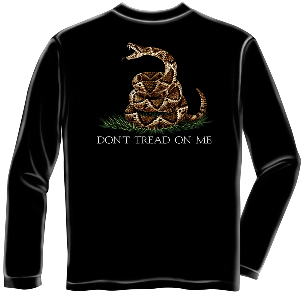 Long Sleeve Don't Tread On Me - Click Image to Close
