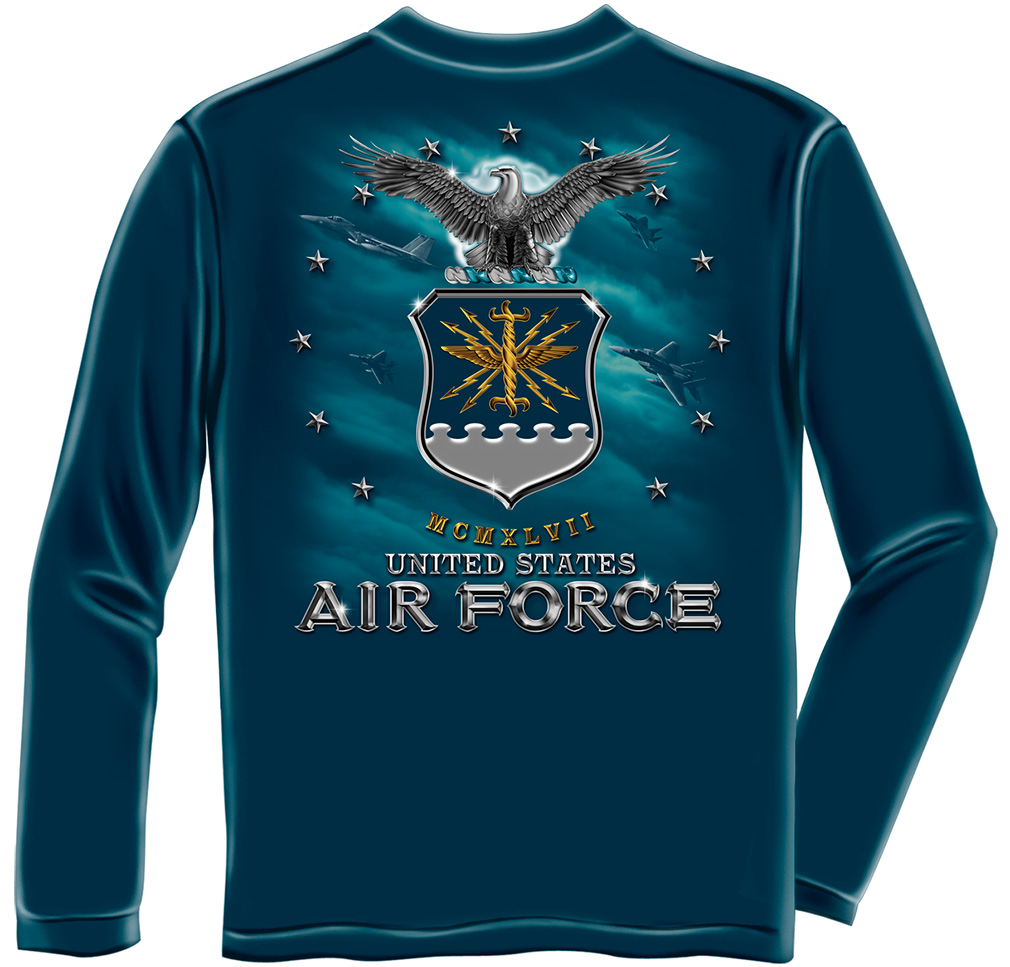 Long Sleeve Air Force UASF Missile Navy - Click Image to Close