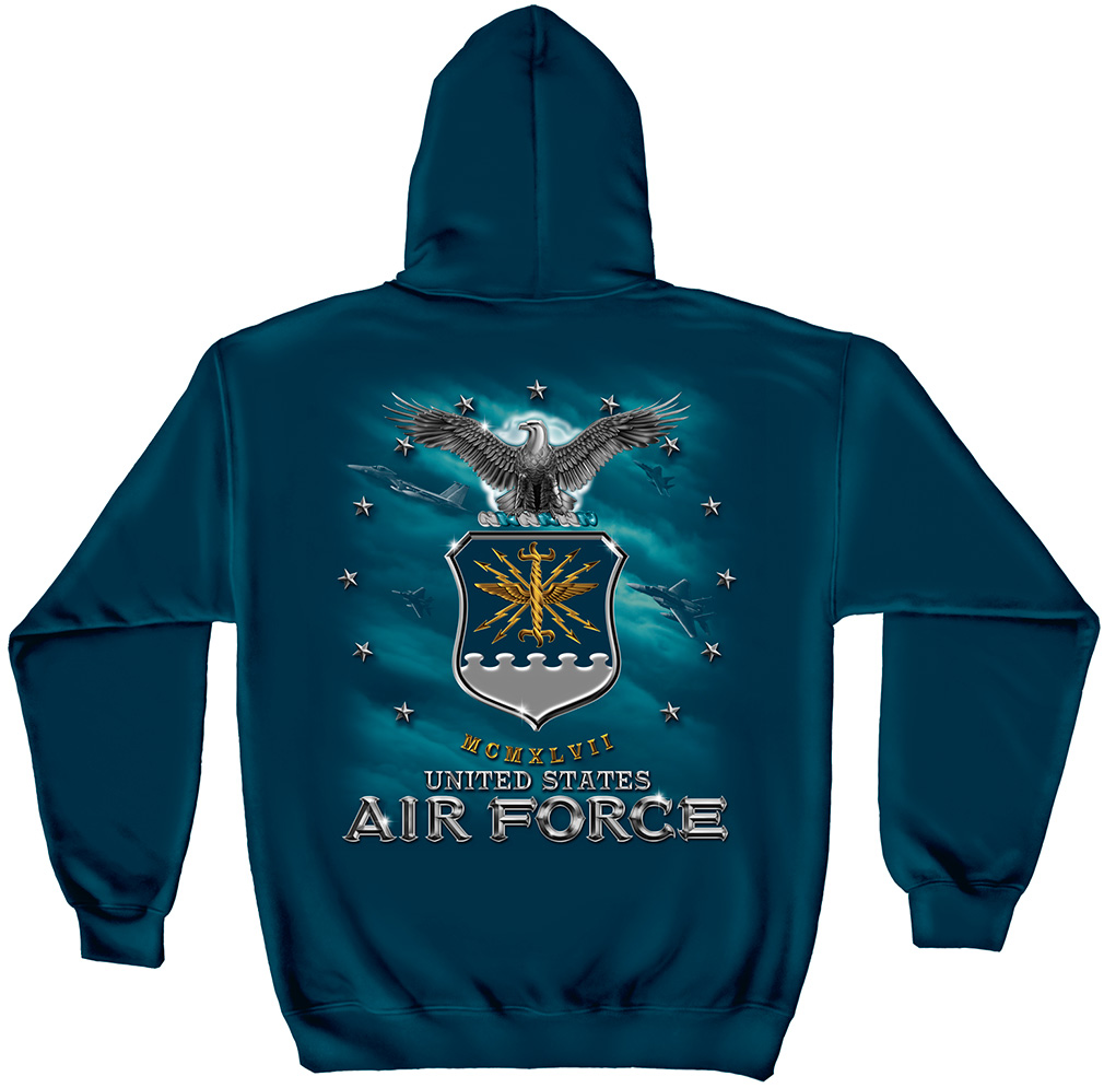 Hooded Sweat Shirt Air Force UASF Missile Navy - Click Image to Close