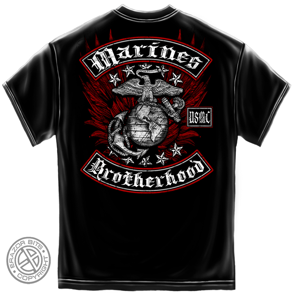 Marine Biker With Rockers Foil Stamp - Click Image to Close