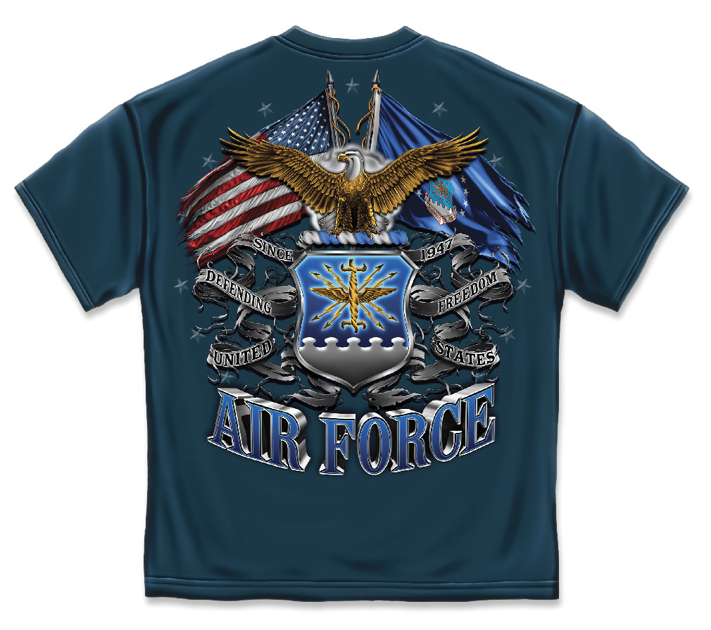 Double Flag Air Force Eagle Navy - Click Image to Close