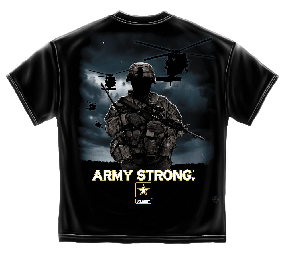 Army Strong Helicopter Solider Black - Click Image to Close