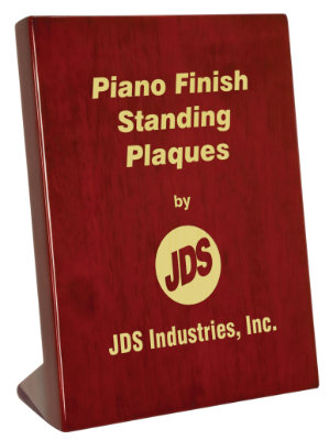 OCPSP13 - 6-1/4" x 8-1/4" Rosewood Piano Finish Standing Plaque - Click Image to Close