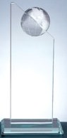 OCDPRGPE02 - Medium Jade Glass Globe Pinnacle - Click Image to Close