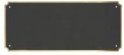 OC469-49 (3 3/4" x 6 1/2"Black Gold Brass Perpetual Plate Border