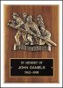 9 X 12 Firematic Award with Antique Bronze Finish Casting