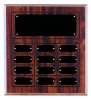 12" X 12 1/2" Cherry Finish Completed Perpetual Plaque