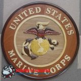 OCLO10USMC - United States Marine Corps Wood Seal