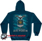 Hooded Sweat Shirt Air Force UASF Missile Navy