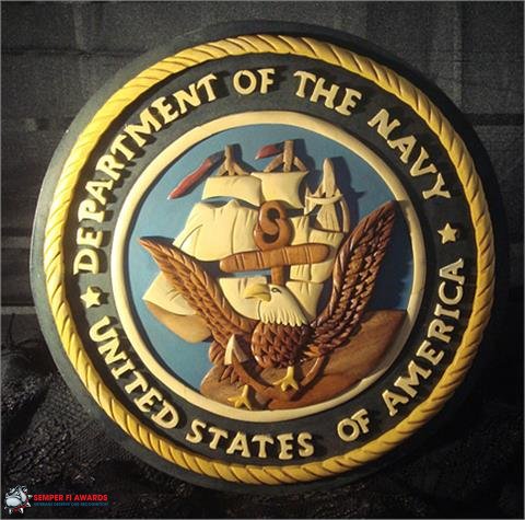 OCLO10 - Department Of The Navy Wood Seal - Click Image to Close