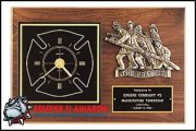 12 X 18 Firematic Award with Antique Bronze Finish Casting