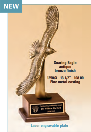 OCT1250/x - 13 1/2" Soaring Eagle Trophy - Click Image to Close
