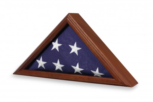 Capitol Flag Case Walnut - Click Image to Close