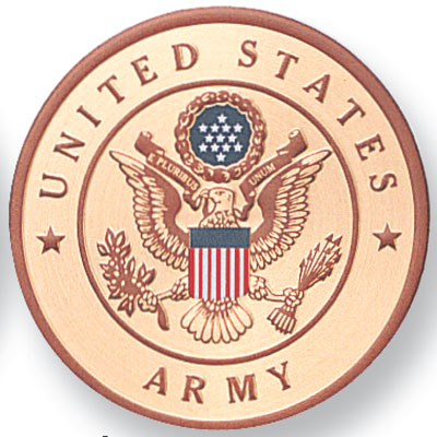 Army 2" Embossed Litho - Click Image to Close