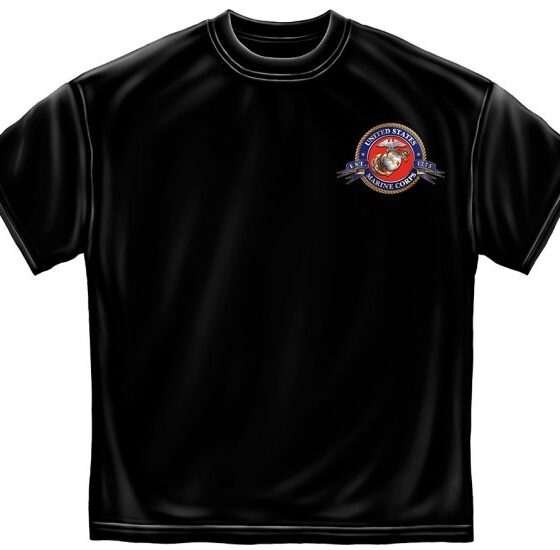 USMC Badge Of Honor Black