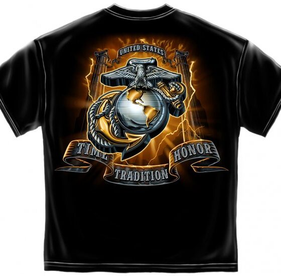 USMC Gold Lightning Time Honor Tradition Eagle