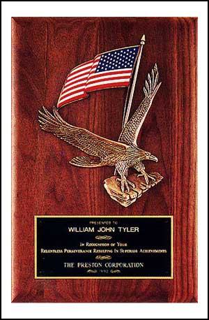 14 x 20 Solid American Walnut Airflyte Plaque